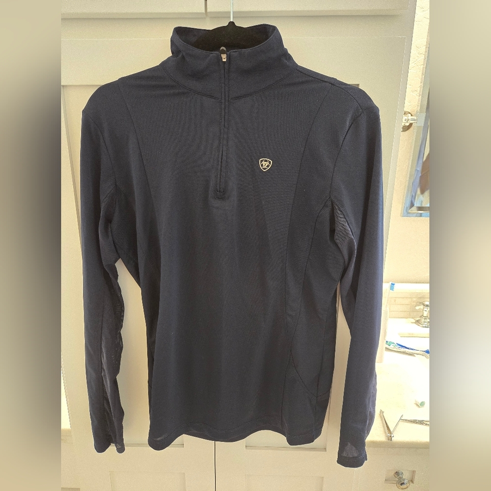 Ariat Navy Quarter-Zip Pullover